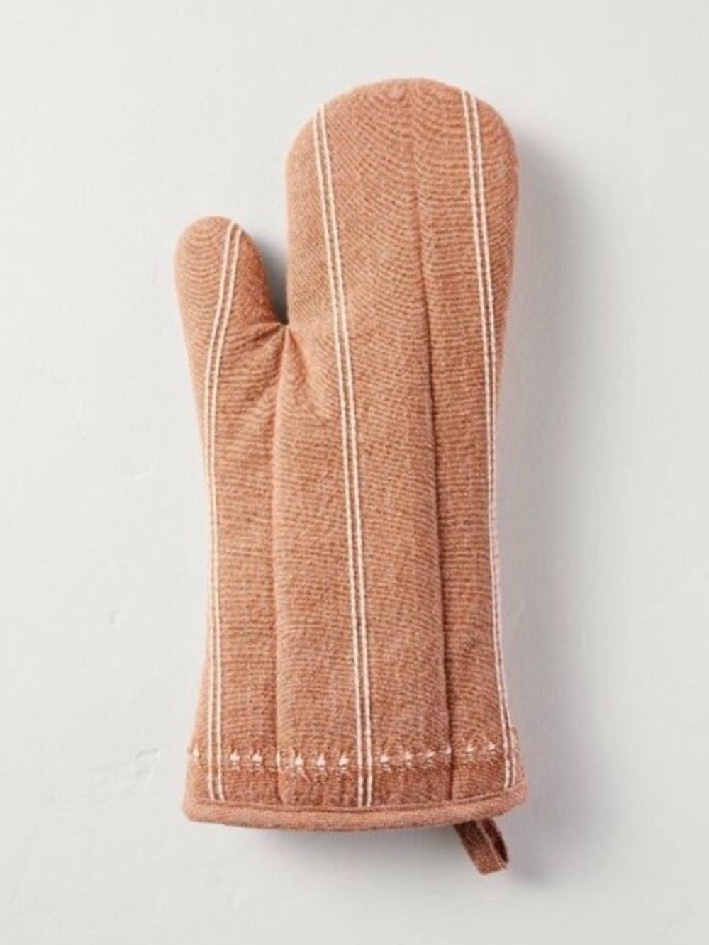 Hearth & Hand Fall Striped Pumpkin Brown Hue Oven Mitt Pot Holder NEW W/ TAGS